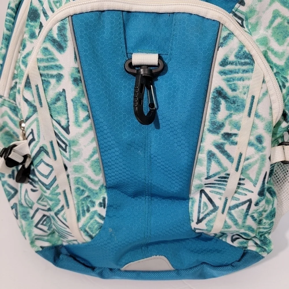 High Sierra Teal Blue/White/Green Backpack Back To School Unisex One Size